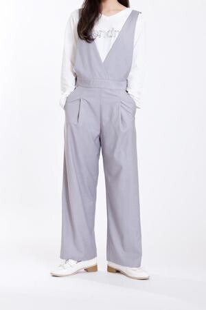 OLIVE des OLIVE カシュクールワイドサロペットパンツ