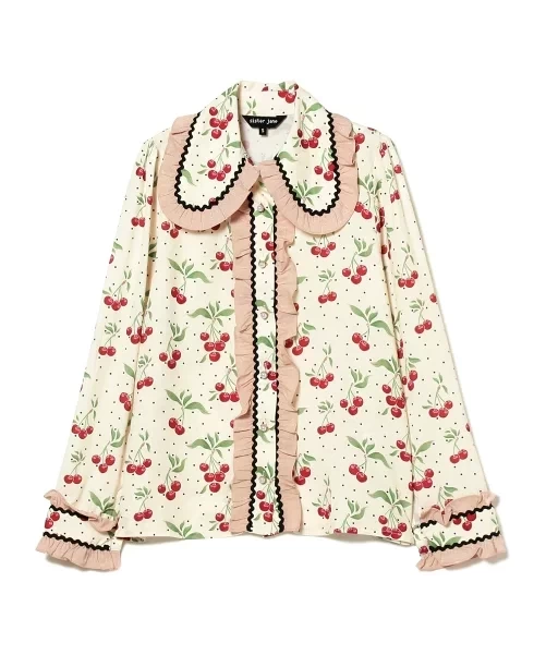 sister jane Cherry Tree Frill Blouse