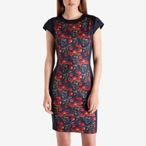 Ted Baker London FYRA　チェリー柄フィットワンピース