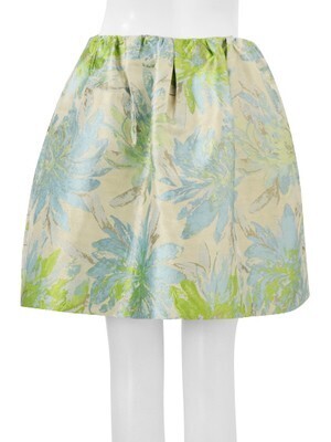 Chesty Flower Jacquard Skirt