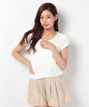dazzlin 襟ビジューTOPS