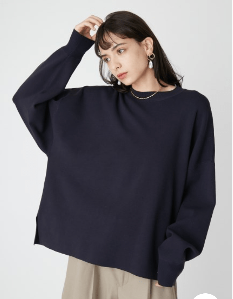 Mila Owen ドロップショルダートレーナー見えニット