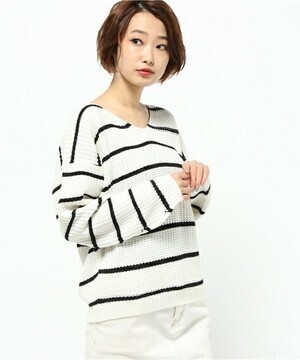 003 J.FERRY ローゲージボーダープルオーバー