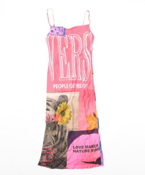 Desigual コラージュ キャミソール ミディワンピース