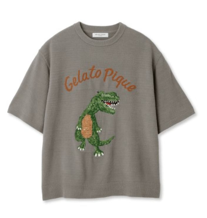 GELATO PIQUE HOMME 【KAZUSA MATSUYAMA】【HOMME】　エアモコダイナソージャガードプルオーバー