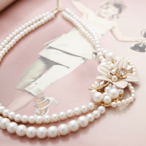 raffia 【JC1566】Jewel Casket / Musee necklace