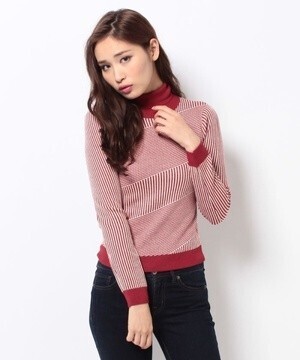 Lily Brown シンプルハイネックトップス