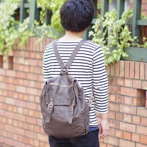 REGALO ヴィンテージフラックルレザー/ デイパック