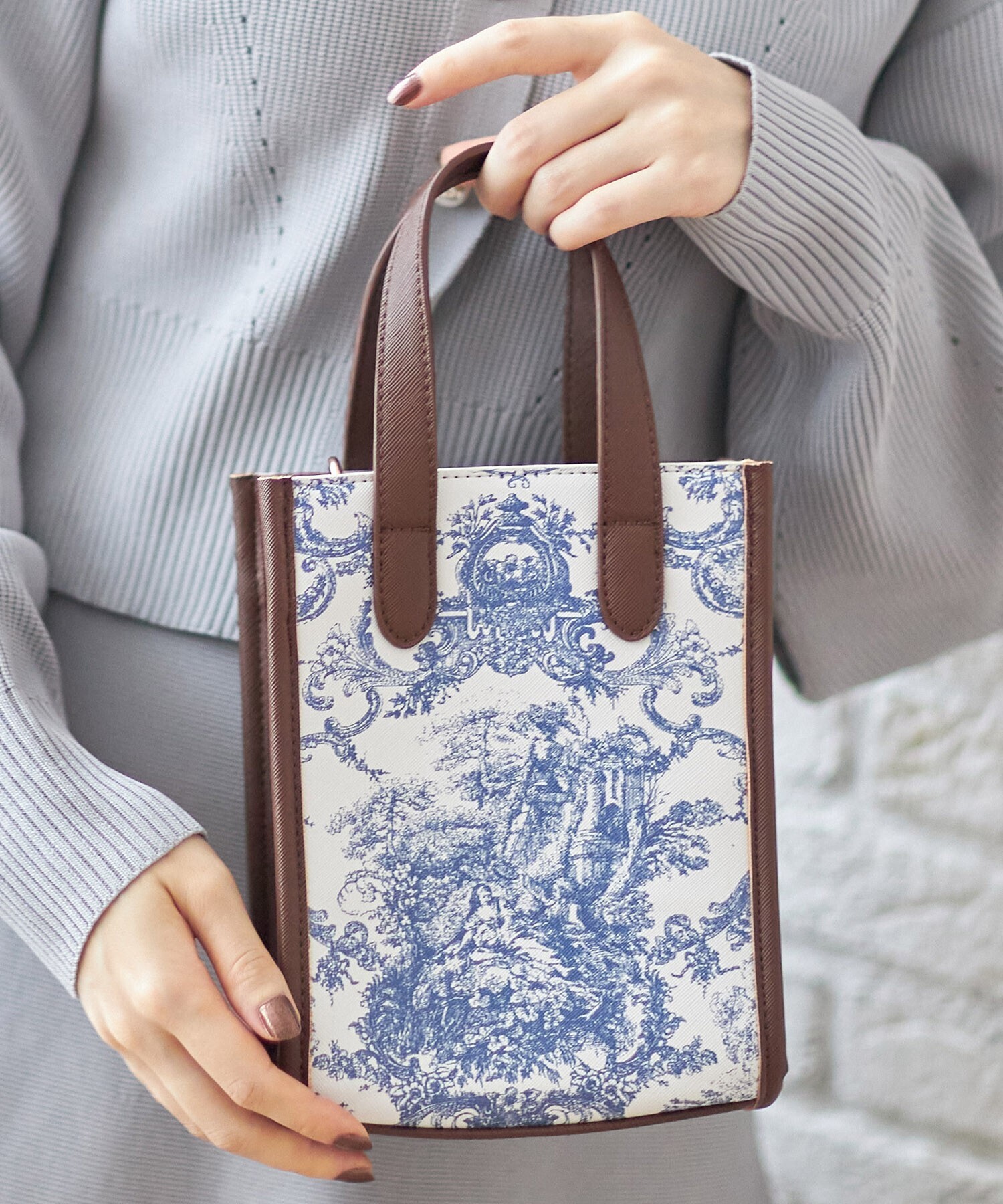 tocco ショルダー付き2WAY配色ミニバッグ【porsel】