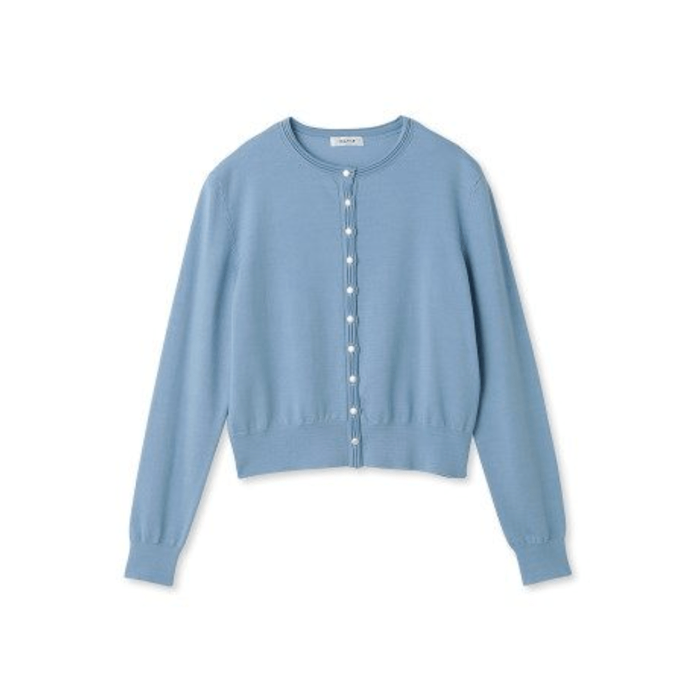 FRAY I.D シルクブレンドベーシックカーディガン