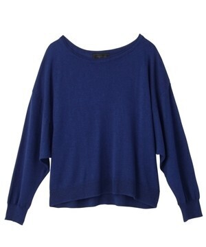 UNTITLED [L]シルク混バックボタンニット