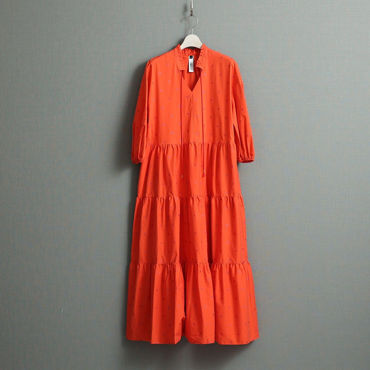 CHONO 『Stella polka dot』 tiered long dress