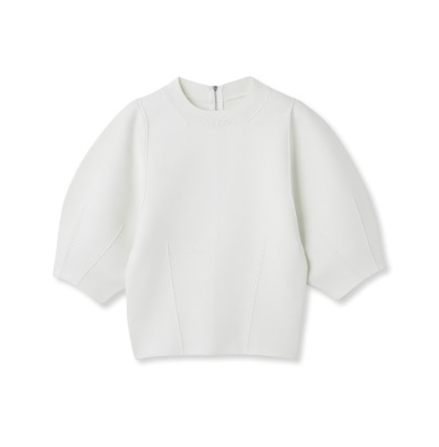 FRAY I.D パフスリーブガーターニットプルオーバー