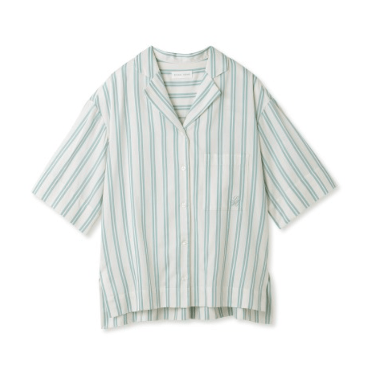 SNIDEL HOME テンセルコットンストライプシリーズシャツ