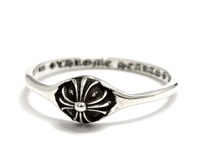 CHROME HEARTS BUBBL GUM RING "Mini Cross Ball"