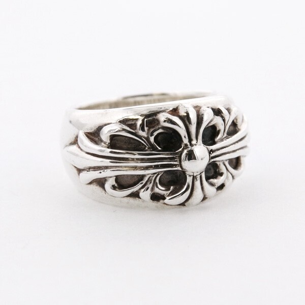 CHROME HEARTS フローラル クロスリング SV925