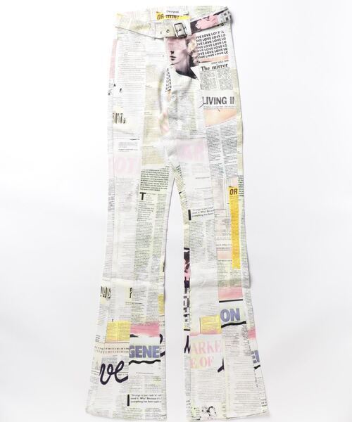 Desigual ニュースペーパー フレアパンツ