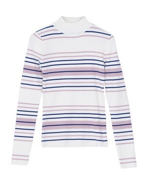 dazzlin ハイネックボーダーニットTOPS