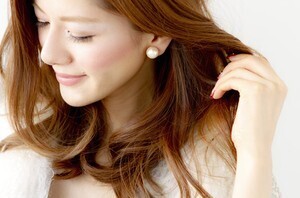 raffia Jewel Casket / コットンパールイヤリング