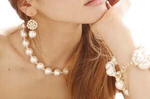 raffia CARUTINA / Round short necklace