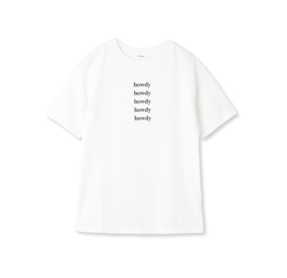 FRAY I.D クルーネックレタリングＴシャツ