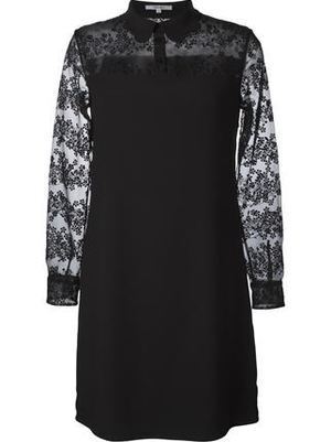 CARVEN 刺繍入りオーガンザ デイドレス