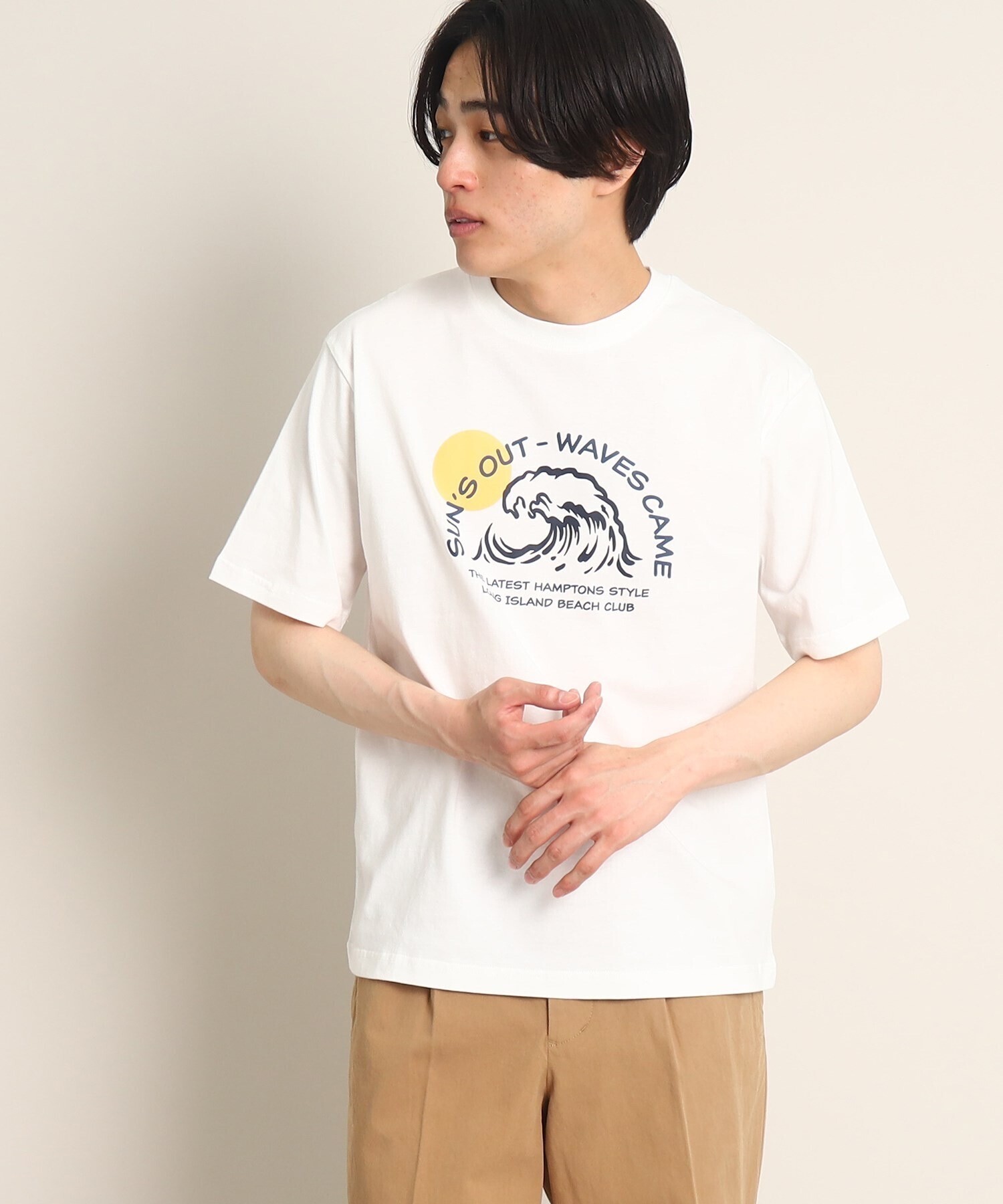 Dessin WAVEプリントTシャツ