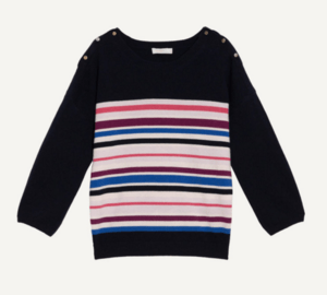MAX & Co. Cashmere jumper with gold buttons