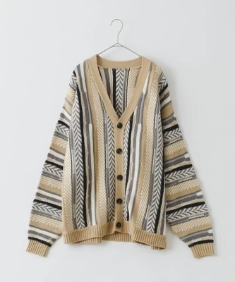 佐久間大介さんラビット着用　パッチワーク Vネック カーディガン コレカウ | 佐久間大介さんがラヴィット！で着用されていたカーディガン