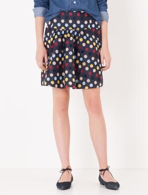 MAX & Co. Skirt in polka-dot jacquard taffeta