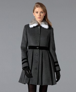 GUILD PRIME 【LOVELESS】WOMENS　ウールカシミヤドレスコート