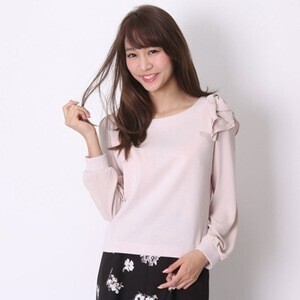 WILLSELECTION ポンチリボンラッフルプルオーバー