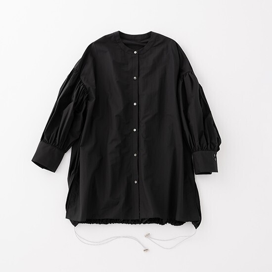 anana 裾ドロストシアーボリューム袖ブラウス