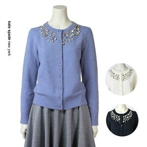 kate spade new york ice embellished cardigan
