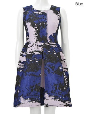 Chesty Jacquard Tuck Onepiece