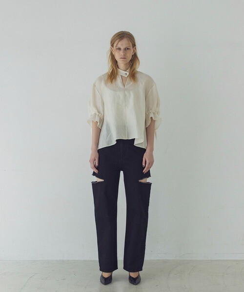 DRESSLAVE wide straight notch denim