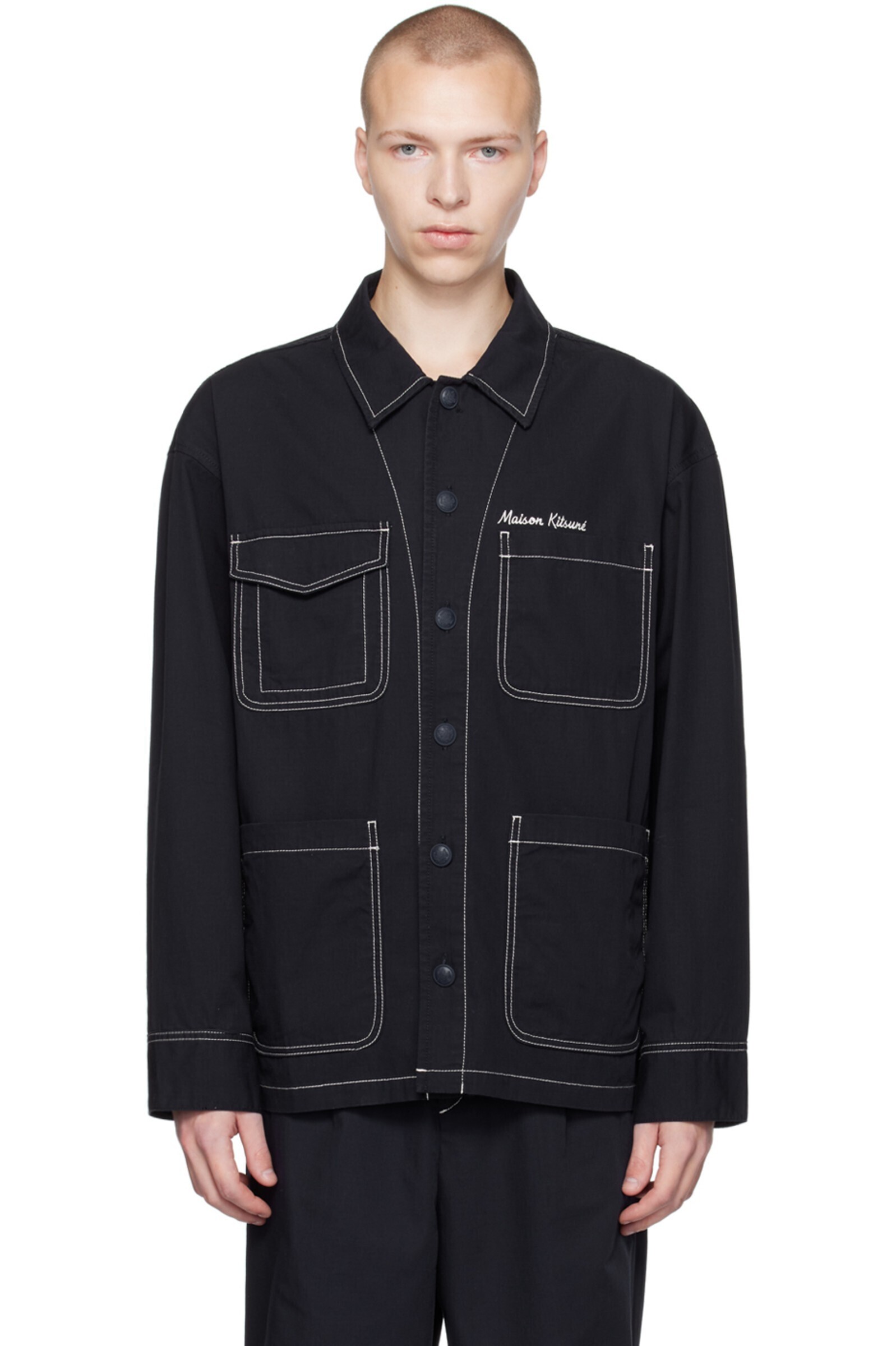 Maison Kitsuné Hotel Olympiaエディション ネイビー ジャケット