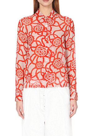 Dries Van Noten Cakung floral-print silk shirt