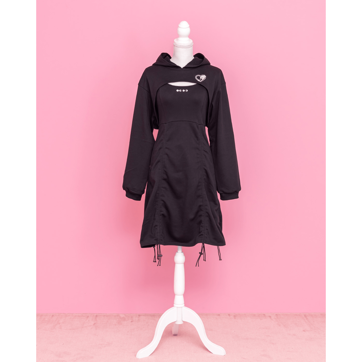 SugarlessCandy 【Lola wed.】ドローストリングワンピース＆パーカーSET