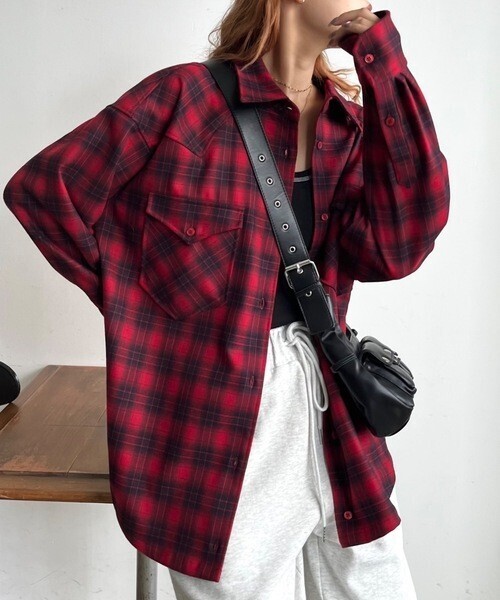 SHAGGIE ウエスタンチェック柄シャツ