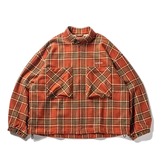 TIGHTBOOTH PLAID FLANNEL SWING TOP