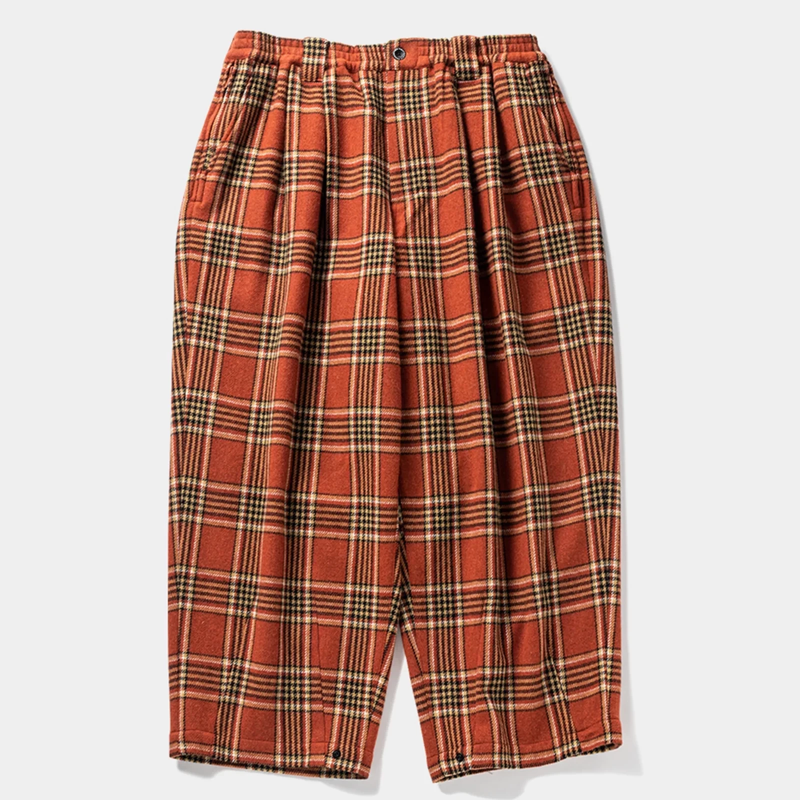 TIGHTBOOTH PLAID FLANNEL BAGGY SLACKS