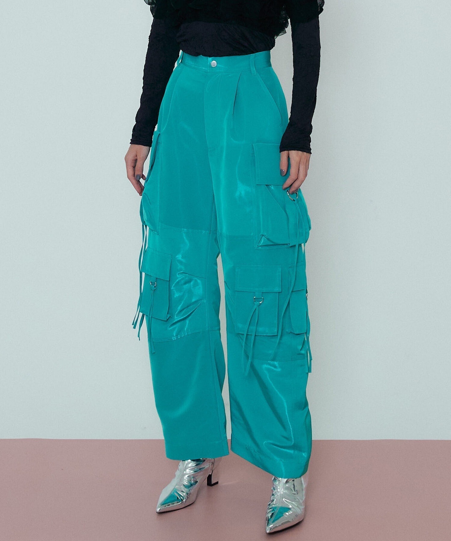 MAISON SPECIAL Satin Cargo Pants/サテンカーゴパンツ