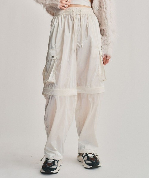 led.tokyo 2WAY METALLIC CARGO PANTS