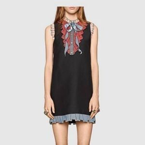 GUCCI シルクコットン エンブロイダリードレス