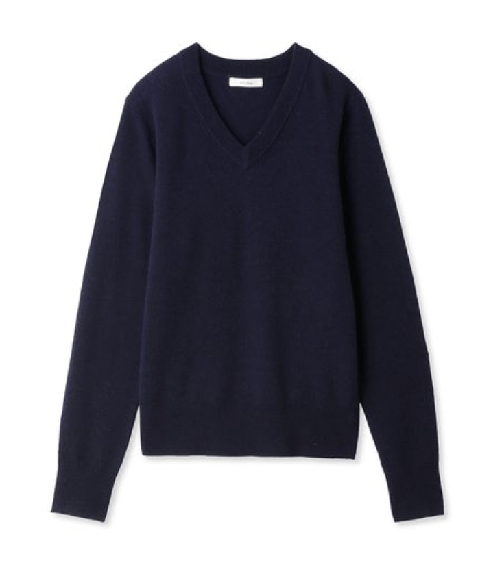 Mila Owen wool100%Vネックニット