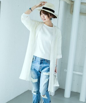 URBAN RESEARCH レースガウンカーディガン