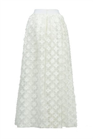 PINKO LONG SKIRT IN ORGANZA FIL COUPÉ