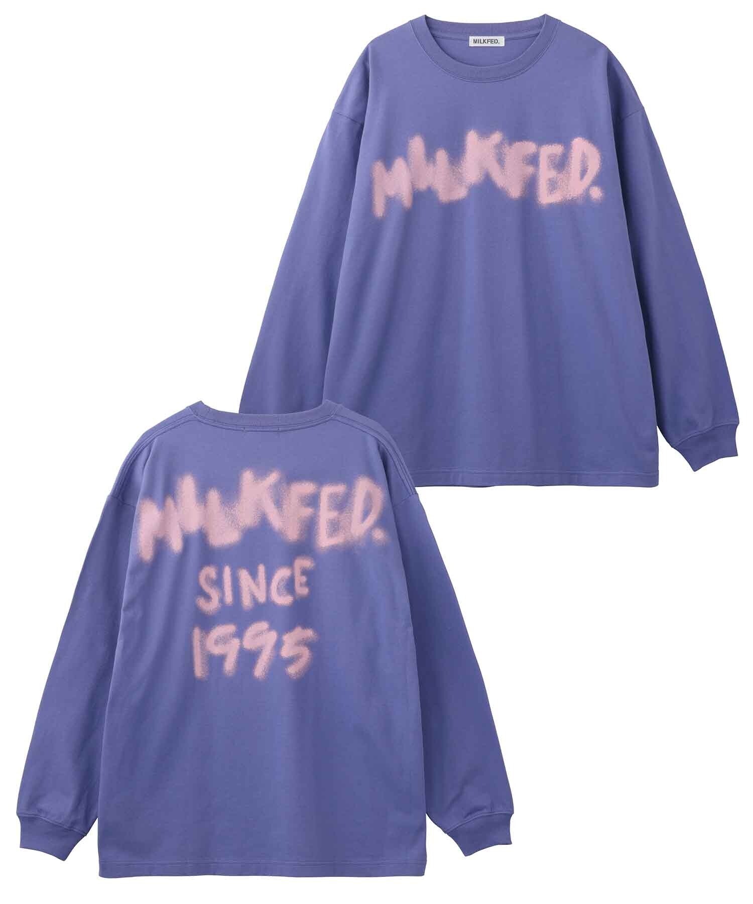 MILKFED. SPRAY LOGO L/S TOP