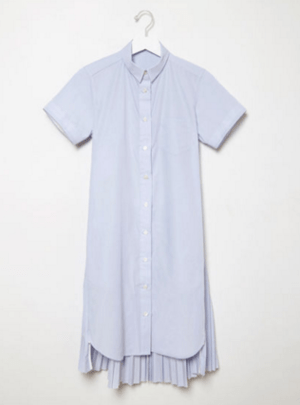sacai Pleated Back Shirtdress